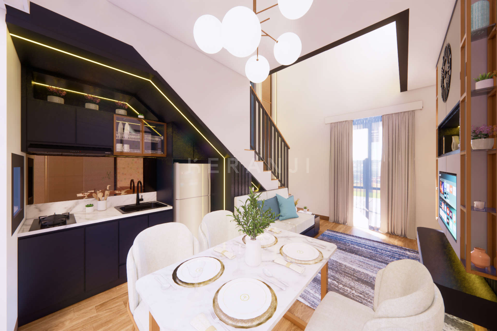 Metland Cibitung Tipe 51 Open Space Room
